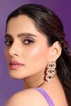Buy_Bblingg_White Crystals Cavana Statement Studs With Swarovski _at_Aza_Fashions