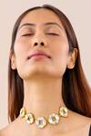 Shop_Bblingg_White Cavana Necklace Set _at_Aza_Fashions