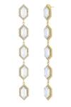 Bblingg_White Crystals Cavi Danglers With _Online_at_Aza_Fashions