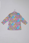 Buy_Little Brats_Blue Cotton, Silk Embroidery Multicolor Kurta And Dhoti Set _Online_at_Aza_Fashions