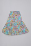 Little Brats_Blue Cotton, Silk Beads, Sequins, Embroidery Top And Sharara Set _Online_at_Aza_Fashions