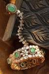 Shop_Paisley Pop_Mint Gemstones Polki Statement Hathphool _at_Aza_Fashions