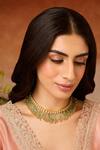 Paisley Pop Mint Kundan Necklace Online at Aza Fashions Paisley Pop_Mint Kundan Necklace _Online_at_Aza_Fashions