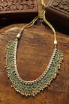 Shop Paisley Pop Mint Kundan Necklace at Aza Fashions Shop_Paisley Pop_Mint Kundan Necklace _at_Aza_Fashions