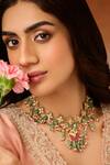 Paisley Pop_Mint Kundan Necklace _Online_at_Aza_Fashions
