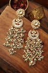 Buy_Paisley Pop_Pink Pearls Kundan And Designer Earrings _Online_at_Aza_Fashions
