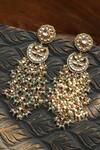 Shop_Paisley Pop_Pink Pearls Kundan And Designer Earrings _at_Aza_Fashions