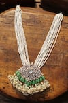 Shop_Paisley Pop_Mint Polki Necklace _at_Aza_Fashions