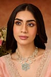 Buy_Paisley Pop_Turquoise Kundan Necklace _at_Aza_Fashions