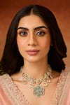 Buy_Paisley Pop_Turquoise Kundan Necklace _Online_at_Aza_Fashions