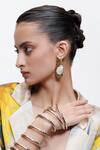 Buy_AK-OK_Gold Plated Pearls Luna Shell Drop Earrings _at_Aza_Fashions
