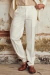 Shop_Piri India_Ivory Organza Embroidery Designer Jacket Set _Online_at_Aza_Fashions