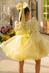 Buy_Fayon Kids_Yellow Net Bows Designer Dress _Online_at_Aza_Fashions