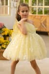 Buy_Fayon Kids_Yellow Net Sequins Designer Dress _Online_at_Aza_Fashions