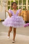 Buy_Fayon Kids_Purple Net Sequins Designer Dress _at_Aza_Fashions