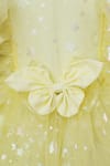 Buy_Fayon Kids_Yellow Net Bows Designer Dress _Online_at_Aza_Fashions