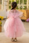 Shop_Fayon Kids_Pink Net Sequins Designer Dress _at_Aza_Fashions