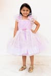 Buy_Fayon Kids_Purple Net Sequins Designer Dress _at_Aza_Fashions