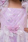 Fayon Kids_Purple Net Sequins Designer Dress _Online_at_Aza_Fashions