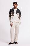 Balance By Rohit Bal_Ivory Linen Designer Jacket _Online_at_Aza_Fashions