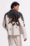 Shop_Balance By Rohit Bal_Ivory Linen Designer Jacket _at_Aza_Fashions