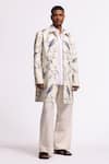 Balance By Rohit Bal_Ivory Linen Designer Jacket _Online_at_Aza_Fashions
