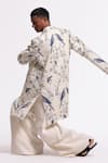 Shop_Balance By Rohit Bal_Ivory Linen Designer Jacket _Online_at_Aza_Fashions