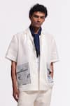 Buy_Balance By Rohit Bal_Ivory Linen Designer Shirt _at_Aza_Fashions