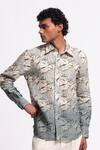 Buy_Balance By Rohit Bal_Ivory Linen Designer Shirt _at_Aza_Fashions