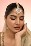 Buy_Karisa Designs_White Sharanya Maangtikka _at_Aza_Fashions