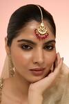 Buy_Karisa Designs_White Ira Moissanite Maangtikka _at_Aza_Fashions