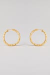 Karisa Designs_Gold Plated Gemstones, Beads, Pearls Kamal Chaand Green Drop Earrings _Online_at_Aza_Fashions