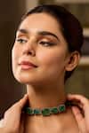 Paisley Pop_Mint Doublet Stone Choker Necklace _Online_at_Aza_Fashions