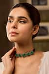 Buy_Paisley Pop_Mint Doublet Stone Choker Necklace _at_Aza_Fashions