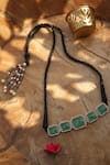 Buy_Paisley Pop_Mint Doublet Stone Choker Necklace _Online_at_Aza_Fashions