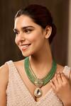 Paisley Pop_Mint Polki Necklace _Online_at_Aza_Fashions