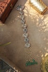 Shop_Paisley Pop_Mint Pearls Polki Braid Pin _at_Aza_Fashions