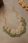 Shop_Paisley Pop_Mint Kundan Necklace _at_Aza_Fashions