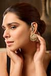 Buy_Paisley Pop_Mint Pearls Kundan Earrings _at_Aza_Fashions