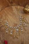 Shop_Paisley Pop_Gold Plated Kundan Designer Necklace _Online_at_Aza_Fashions