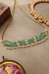 Shop_Paisley Pop_Mint Kundan Choker Necklace _at_Aza_Fashions