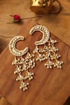 Buy_Paisley Pop_Gold Plated Pearls Kundan Earrings _Online_at_Aza_Fashions