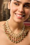 Buy_Paisley Pop_Pink Kundan Necklace _at_Aza_Fashions