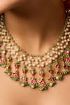 Buy_Paisley Pop_Pink Kundan Necklace _Online_at_Aza_Fashions