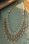 Shop_Paisley Pop_Pink Kundan Necklace _at_Aza_Fashions