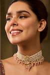Paisley Pop_Pink Designer Kundan Necklace _Online_at_Aza_Fashions
