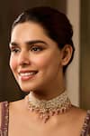 Buy_Paisley Pop_Pink Designer Kundan Necklace _Online_at_Aza_Fashions