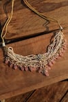 Shop_Paisley Pop_Pink Designer Kundan Necklace _at_Aza_Fashions