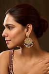 Paisley Pop_Blue Pearls Kundan Earrings _Online_at_Aza_Fashions