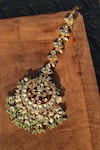 Shop_Paisley Pop_Mint Kundan Maangtikka _at_Aza_Fashions